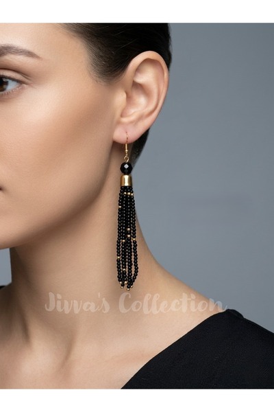 Jivva's Collection Boho Series Collection. Luxury-Boho Earrings with Beaded T...