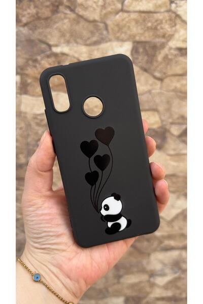 Vip Case HUAWEİ P20 LİTE Uyumlu Kalpli Panda Desenli Silikon Darbe Emici Klas...