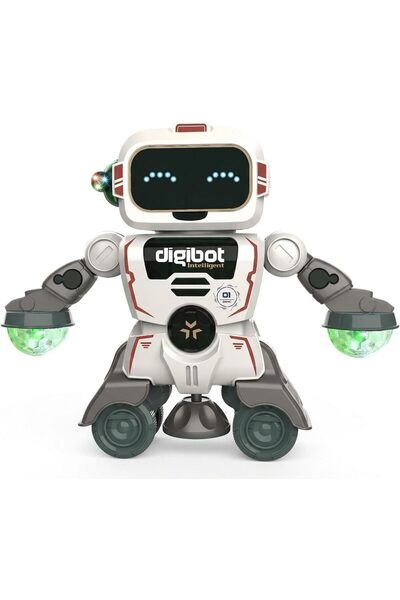 BAYBEE Dancing Robot Toy for Kids | LED Lights, Music, 360° Mecanum Wheels In...