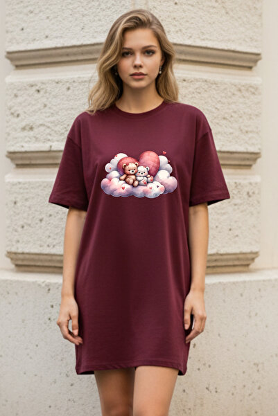 Pink Sky Γυναικείο μπλουζάκι με κοντό μανίκι και λαιμόκοψη, μεγάλο μέγεθος, ν...