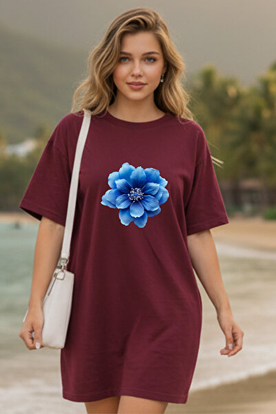 Pink Sky Γυναικείο μπλουζάκι με κοντό μανίκι και λαιμόκοψη, μεγάλο μέγεθος, ν...