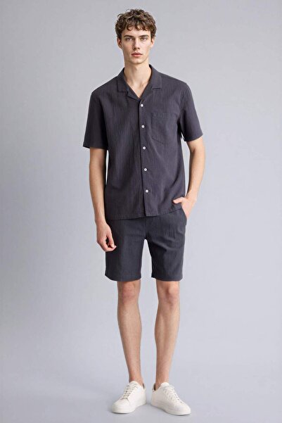 DeFacto Relax Fit 100% Cotton Bermuda Shorts G5097Ax26Sm