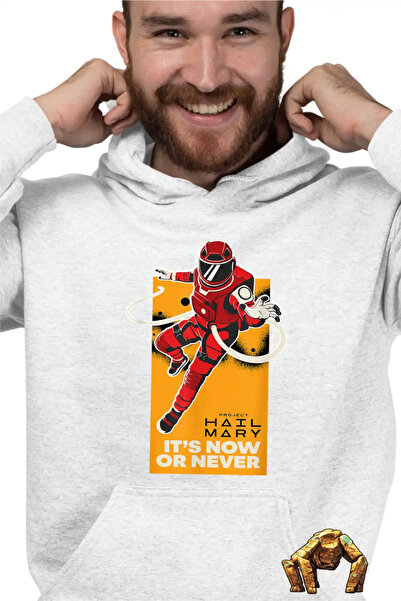 OEM Ανδρικό Φούτερ με Κουκούλα Project Hail Mary Now or Never Astrophage