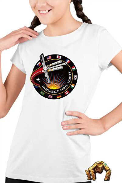 OEM Παιδικό Κοριτσίστικο Μπλουζάκι με Σήμα Αποστολής Διαστημοπλοίου  "Πρότζεκ...