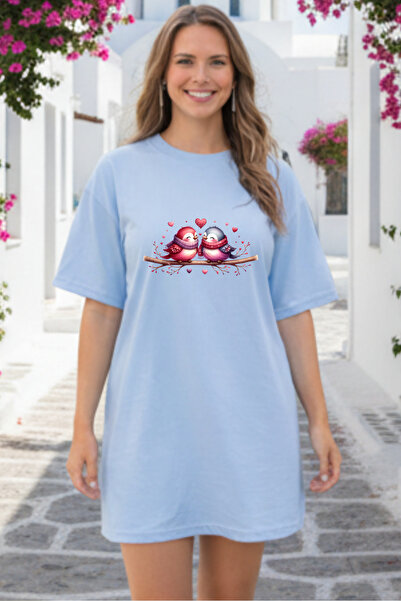 Pink Sky Γυναικείο μπλουζάκι με κοντό μανίκι και λαιμόκοψη, μεγάλο μέγεθος, ν...