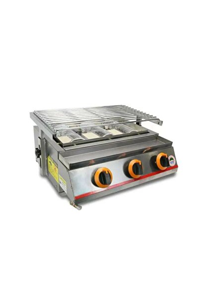Smart Heater & Cooler Grătar - KDM03, 3 arzătoare, pe gaz, dimensiuni 500 x 4...