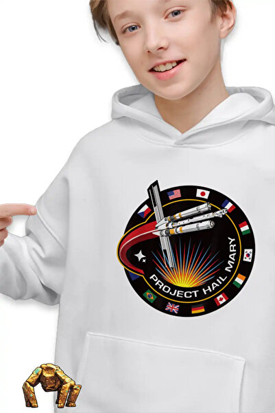 OEM Παιδικό Αγορίστικο Φούτερ με Κουκούλα με Σήμα Αποστολής Διαστημοπλοίου  "...