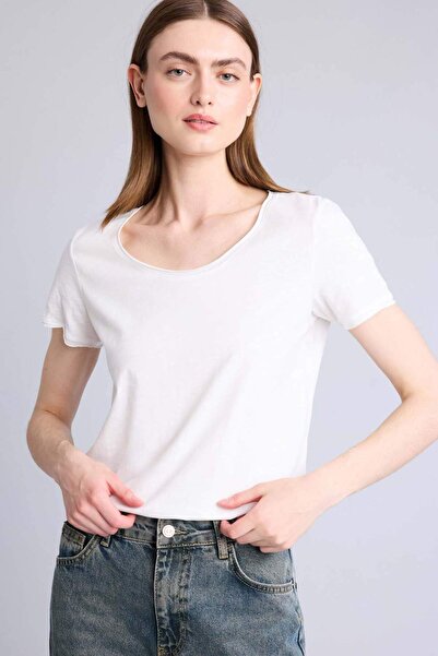 DeFacto Μπλουζάκι με κοντό μανίκι Regular Fit Crew Neck Basic Plain K1508AZ26SM