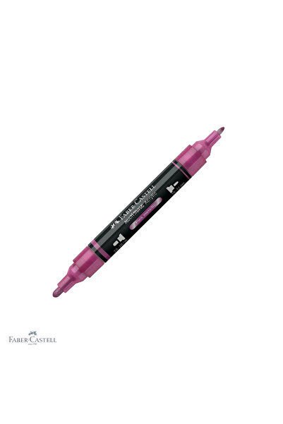 Faber Castell Marker acrilic Faber-Castell Multimark, roz metalic 290, vârf d...