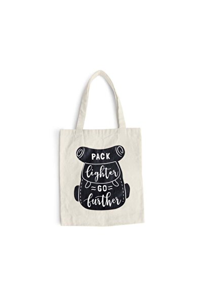 Intelli Βαμβακερή τσάντα αγορών με μακριά χερούλια, Pack Lighter, 38×42 εκ., ...