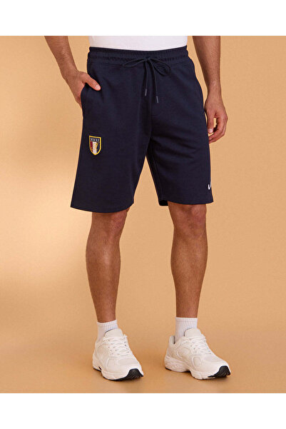 REDTAG Men Navy Cut And Sew Shorts