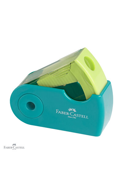 Faber Castell Ascuțitoare dublă din plastic Faber-Castell Sleeve Mini Trend c...