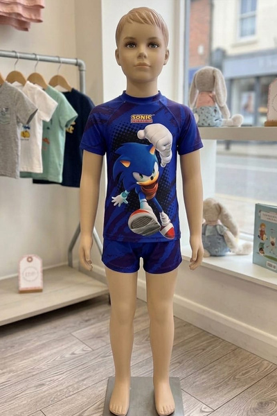 Yalova İç Giyim Erkek Kısa Kol Şortlu Sonic Çocuk Mayo (1 beden büyük alınız)