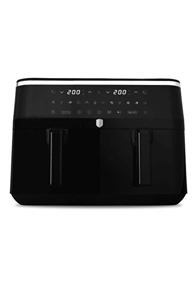 OferteTop Airfryer Cu Două Coșuri Și Fereastră Vizibilă (9 L)