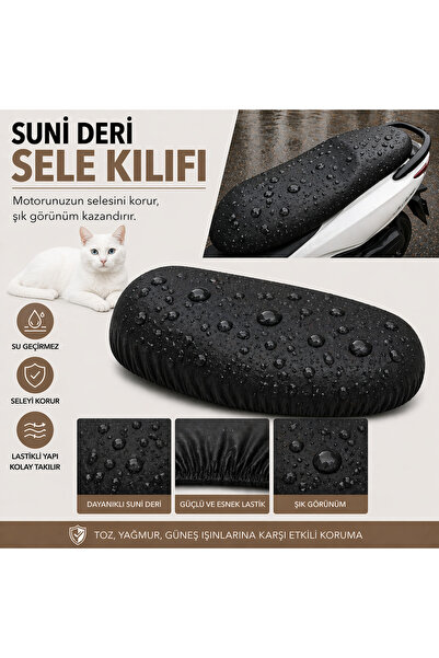 lawrenceshop Musatti Rajon 50X Motorcycle Saddle Cover Waterproof Saddle Prot...