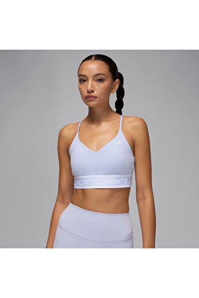 Nike Jordan Support Indy Logo Bra Γυναικείο Γκρι Αθλητικό Σουτιέν (Sportiks)