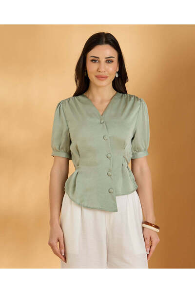 REDTAG Women Green Casual Blouse