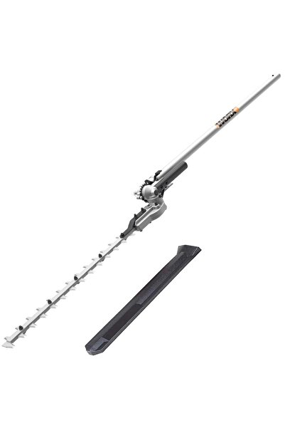 WORX WA0220 WG186E.1 ile Uyumlu 43CM Teleskobik Uzatmalı Açı Ayarlı Çit Budama Başlığı