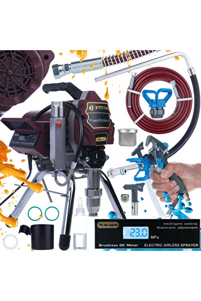 Rosfix Pulverizator de vopsea Zenthril Ultra C – 3000W Fără perii |   20MPa 3...