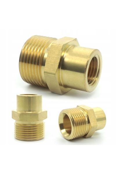 Rosfix Adaptor M22 tată la M14 mamă – Reductor de filet din alamă |   M22/M14