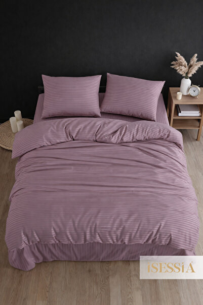 Isessia Σετ Παπλωματοθήκη από Βαμβακερό Σατέν Mood με Διπλά Σεντόνια |   200 ...