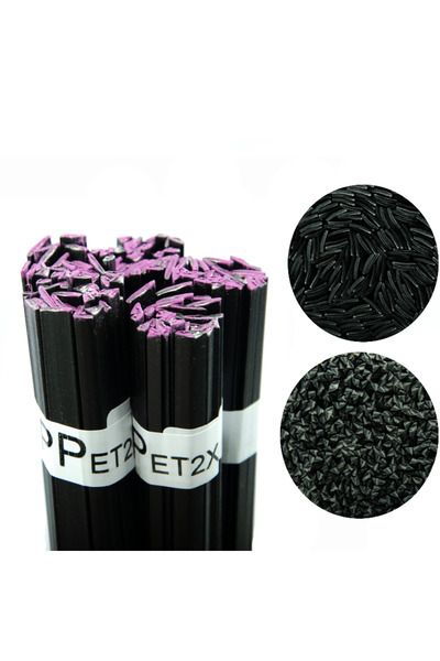 Rosfix PP+ET2X Tijă de sudură din plastic – Negru 100g |   Bandă de 42cm, 8mm...