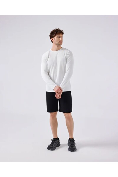 Ellesse Pantaloni scurți negri pentru bărbați Herıtage EM135-1
