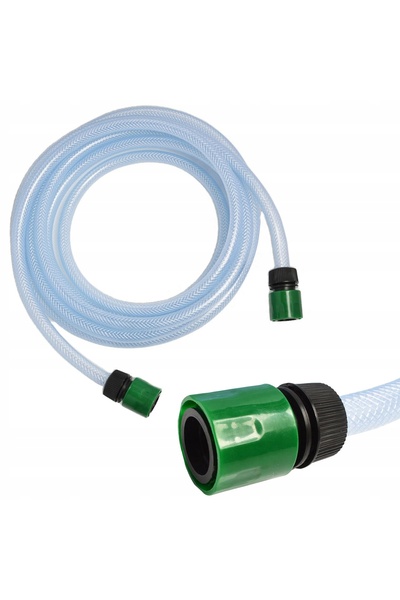 Rosfix Furtun de admisie 5m 1/2 " – PVC transparent |   21 bare 2 cuple rapide
