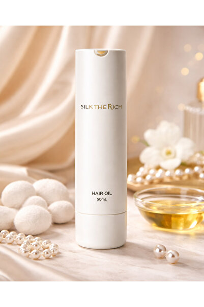 SILK THE RICH زيت الشعر الأبيض GPF لتقوية الشعر والتحكم في التجعد