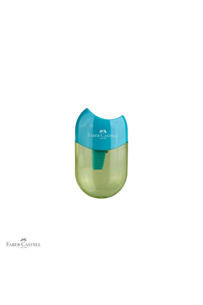 Faber Castell Ascuțitoare simplă din plastic cu recipient Faber-Castell, mode...