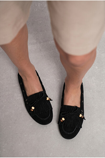 GİAMGİA STORE Παπούτσια Loafer από σουέντ με λεπτομέρειες από φούντες και χάν...