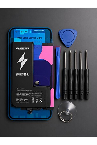 evergo İPHONE 11 PRO UYUMLU GÜÇLENDİRİLMİŞ (3400 MAH) MUCİZE BATARYA