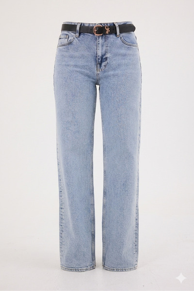 cracpot Women's Plus Size Snow Wash Wide Leg Jean Pants – High Waist Comfort ...