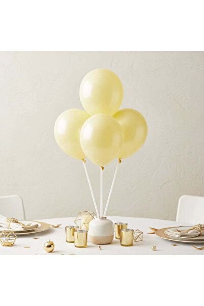 Party Centre Vanilla Cream Fashion Latex Balloons 5in, 100pcs, Party Decoration Balloons