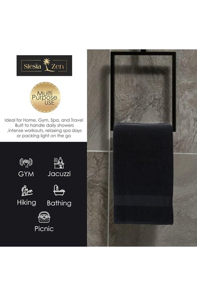 Siesta Home Siesta Zen Jumbo Bath Towel 600GSM 100% Cotton 70x140cm