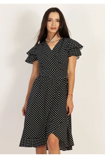Moze Flowy summer dress with Polka Dot