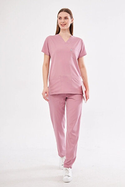 Class Üniforma Πουδρένια ρούχα εργασίας από υψηλής ποιότητας βαμβάκι Lycra με...