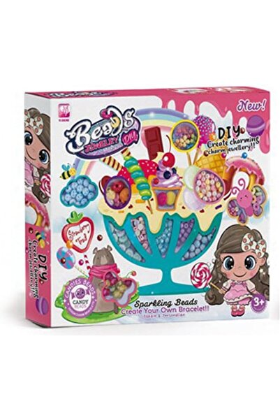 BAYBEE 2 in 1 Candy Pop Beads Set | DIY Jewelry Kit Necklace, Rings, Bracelet...
