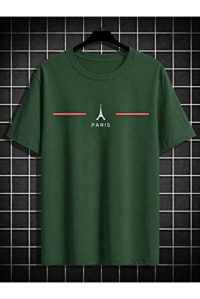 EYAX MODA Eyfel Tower Printed Oversize Unisex Tee / T-Shirt