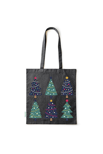 Intelli ® Sacosa bumbac -friendly pentru cumparaturi cu manere lungi, Christm...