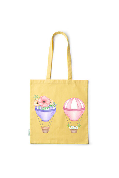 Intelli ® Eco-friendly Cotton shopping bag with long handles, Air Balloon, 38...