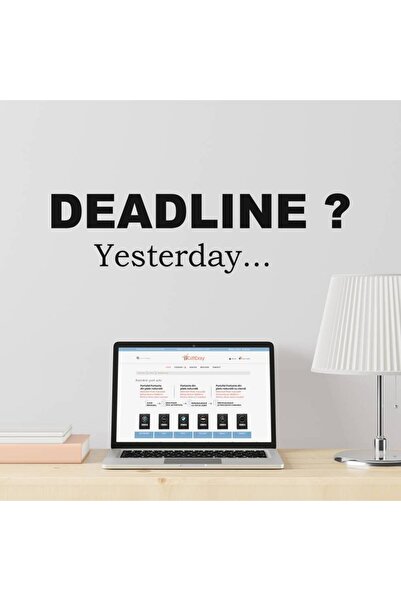 OEM Sticker de perete Office Deadline