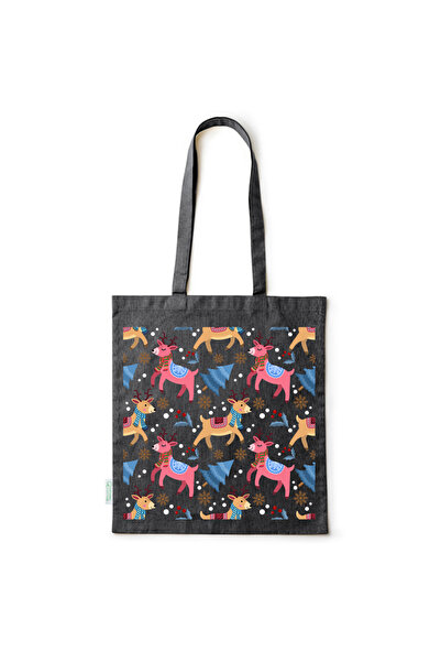 Intelli ® Sacosa bumbac -friendly pentru cumparaturi cu manere lungi, Winter ...