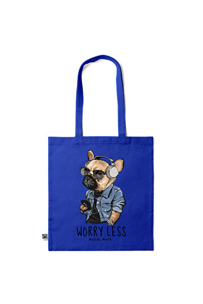 Intelli ®   Οικολογική βαμβακερή τσάντα αγορών με μακριά χερούλια, Να έχετε λ...