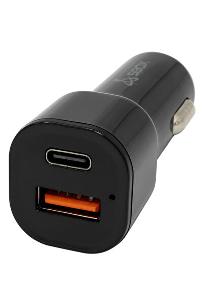 SBOX Încărcător auto CC-038 38W Negru
