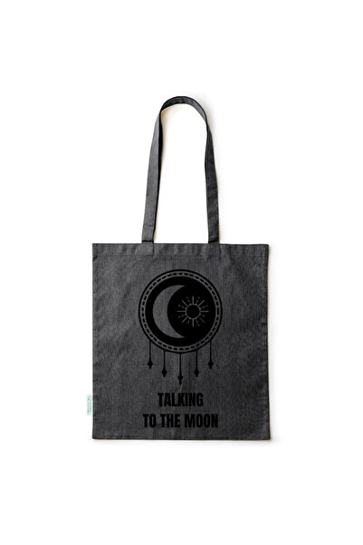 Intelli ®   Οικολογική βαμβακερή τσάντα αγορών με μακριές λαβές, Συνομιλώντας...