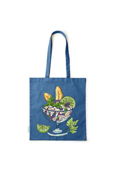 Intelli ® Sacosa bumbac -friendly pentru cumparaturi cu manere lungi, Salad, ...