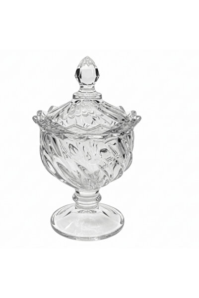 AKDC Clear Glass Sugar Bowl with Lid Durable Kitchen Storage Jar for Sugar Sa...