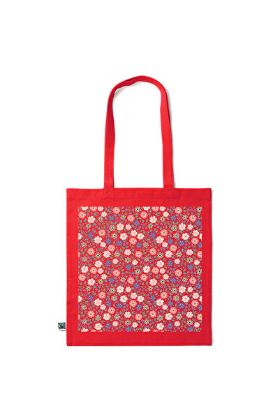 Intelli ® Eco-friendly Cotton shopping bag with long handles, Flowers Collect...