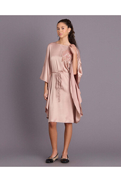 REDTAG Senior Girls Beige Kaftan Dress With Belt